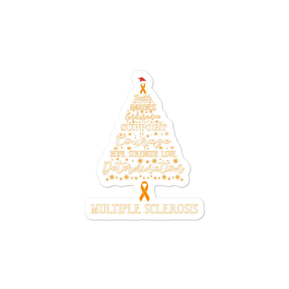 Multiple Sclerosis Awareness Christmas Hope Sticker