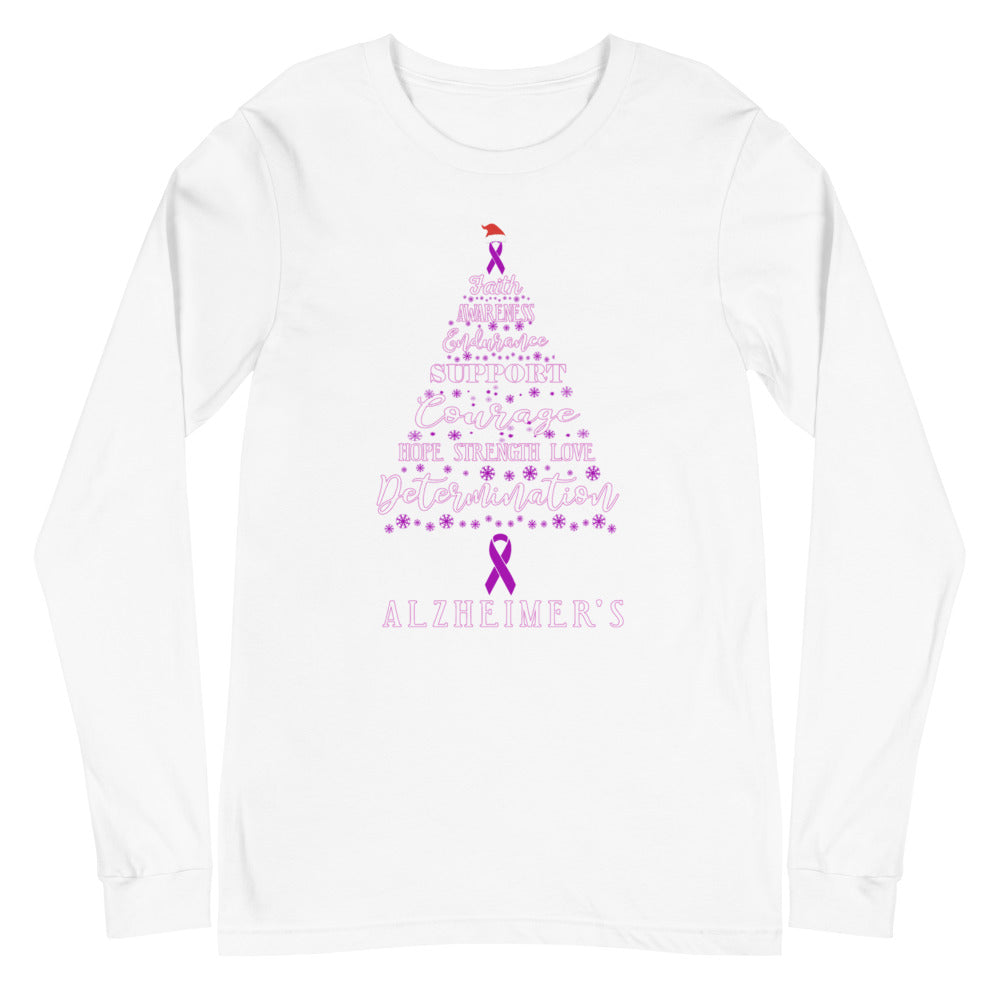 Alzheimer’s Awareness Christmas Hope Long Sleeve T-Shirt