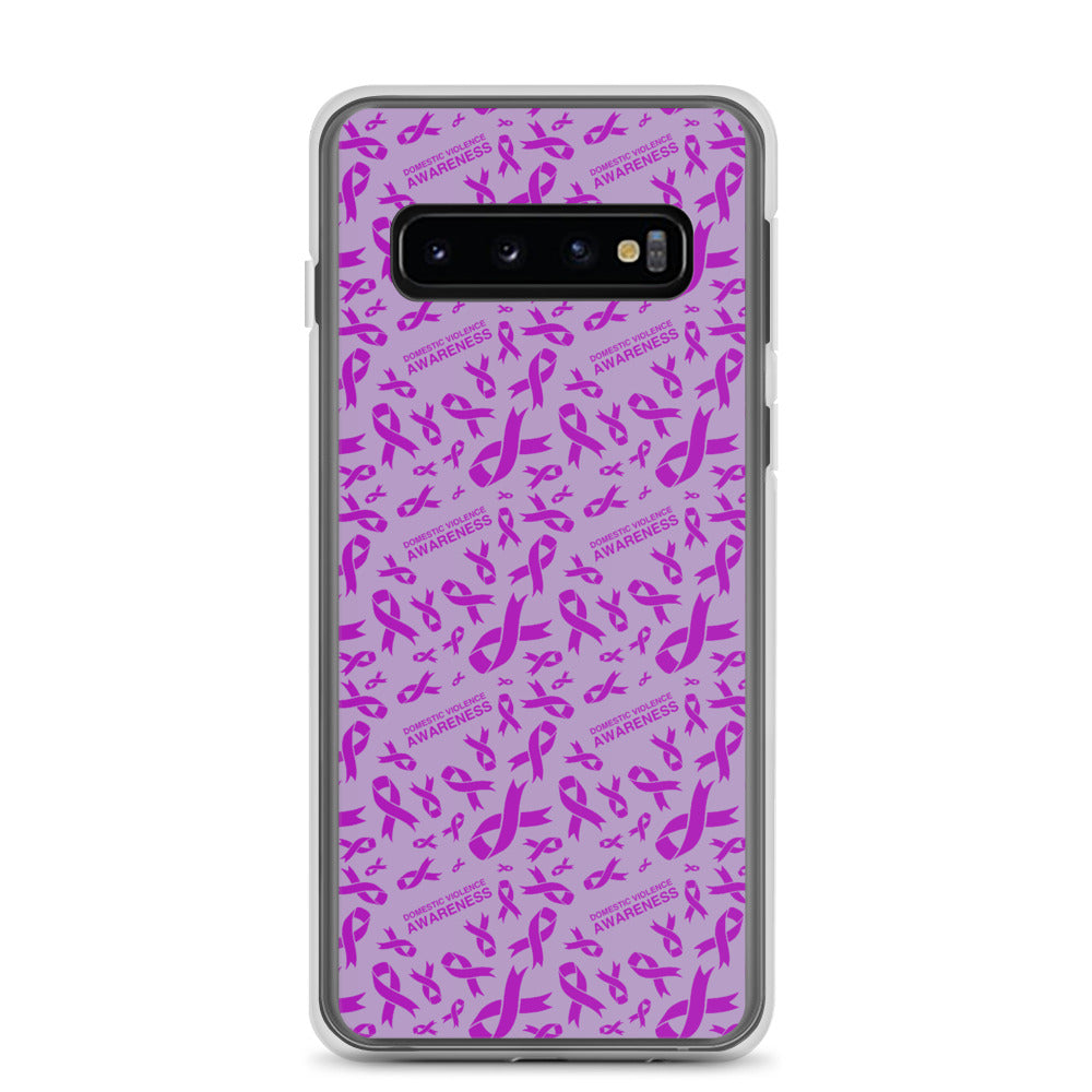 Domestic Violence Awareness Ribbon Pattern Samsung Phone Case