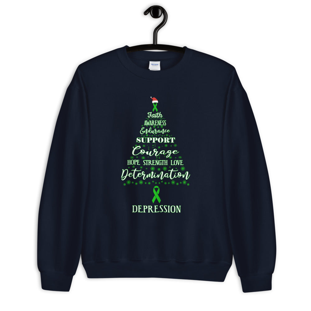 Depression Awareness Christmas Hope Sweatshirt
