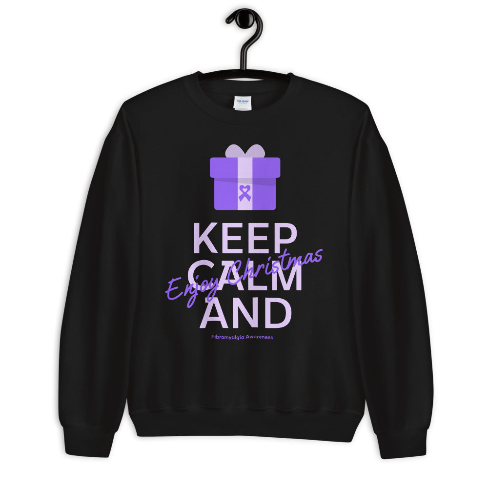 Fibromyalgia Awareness Keep Calm and Enjoy Christmas Sweater