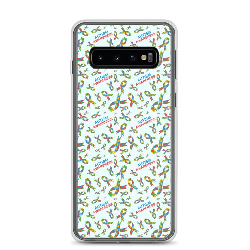 Autism Awareness Ribbon Pattern Samsung Phone Case