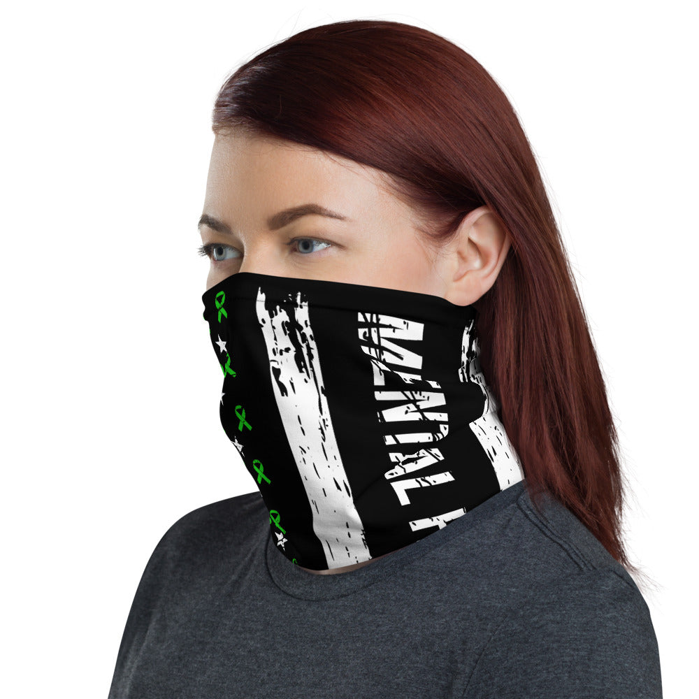 Mental Health Awareness USA Flag Washable Face Mask / Neck Gaiter