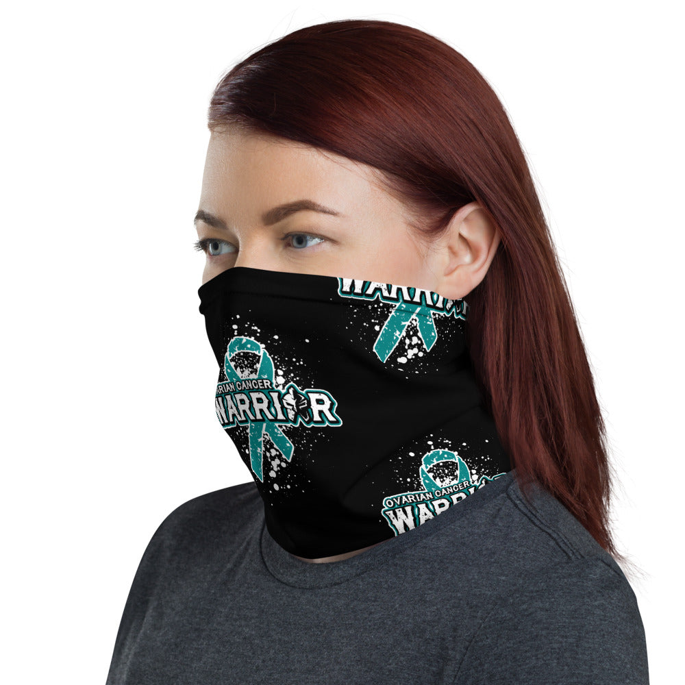 Ovarian Cancer Warrior Face Mask Neck Gaiter Washable Reusable