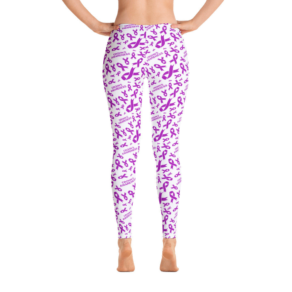 Crohn’s Awareness Ribbon Pattern Leggings