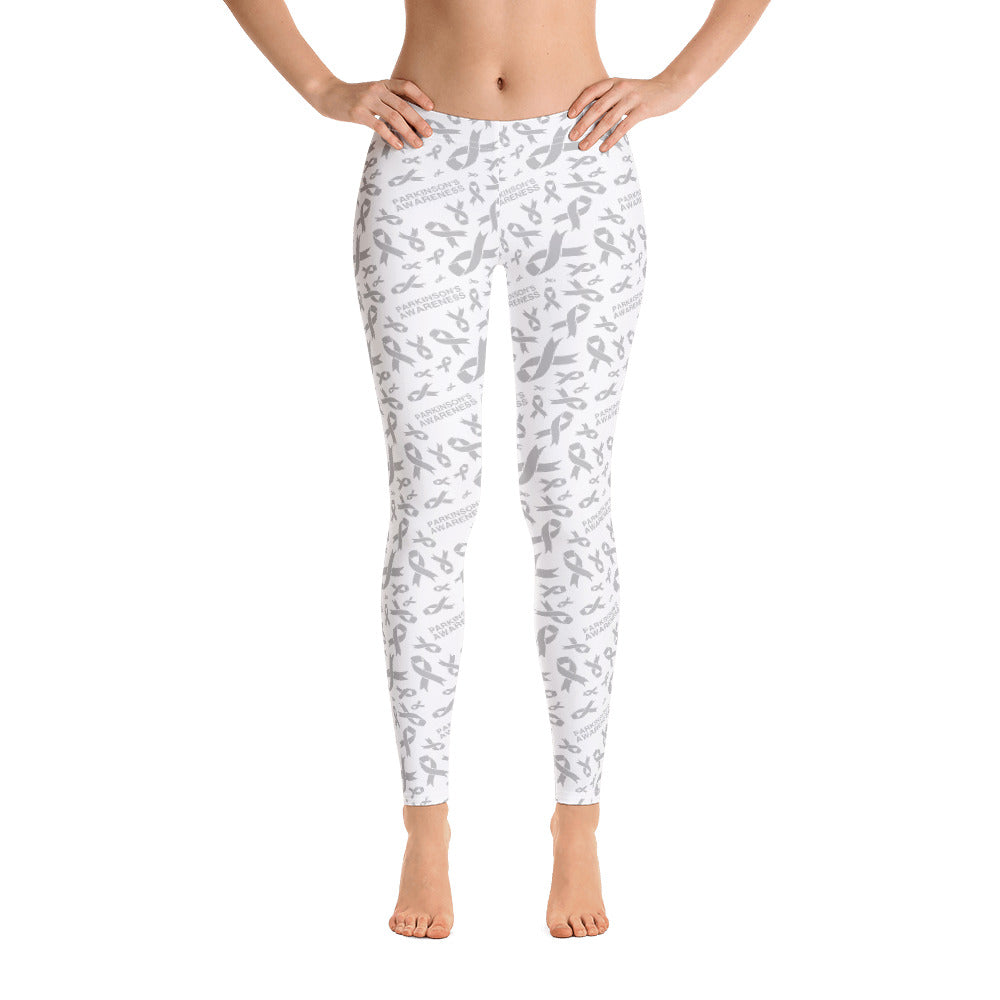 Parkinson’s Awareness Ribbon Pattern Leggings