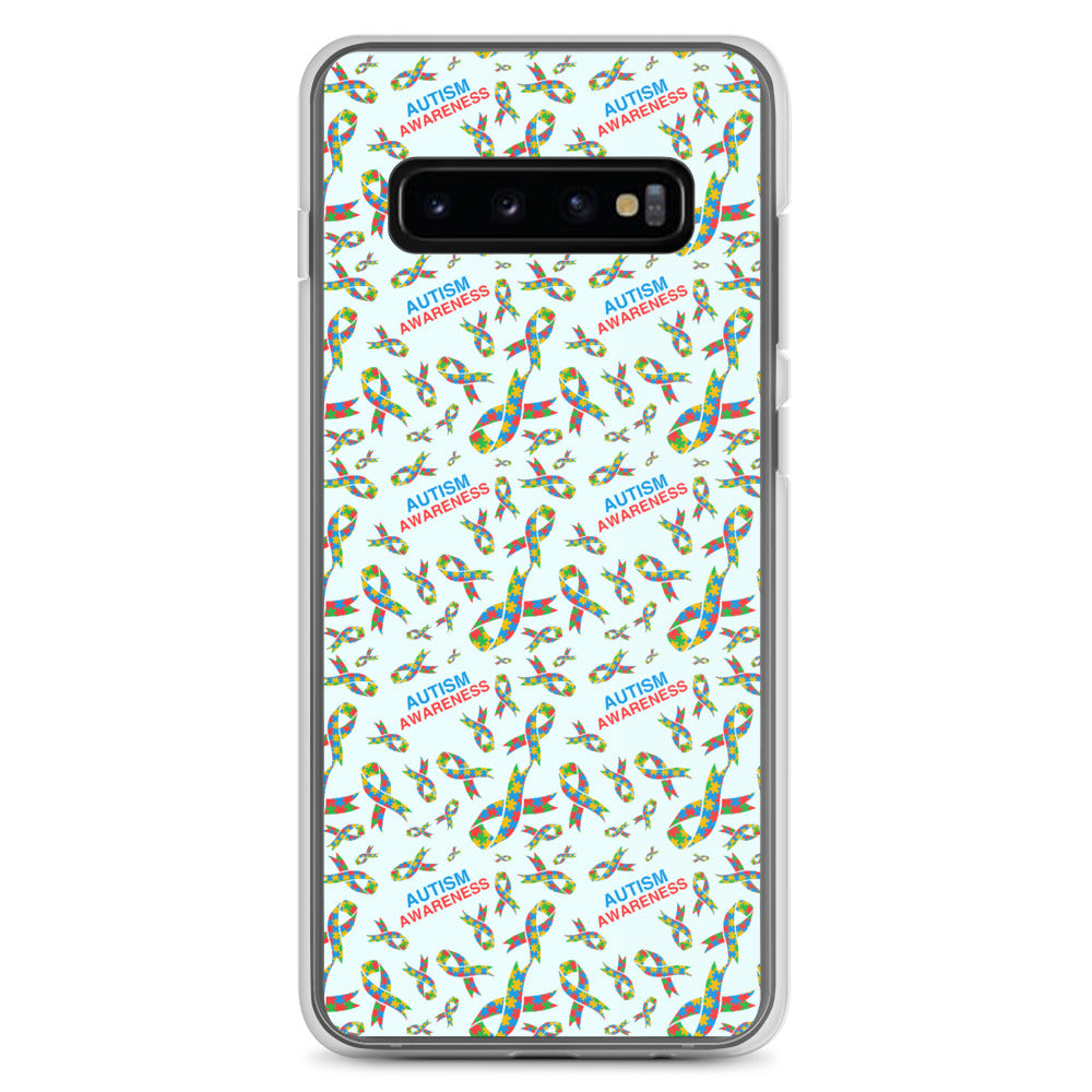 Autism Awareness Ribbon Pattern Samsung Phone Case