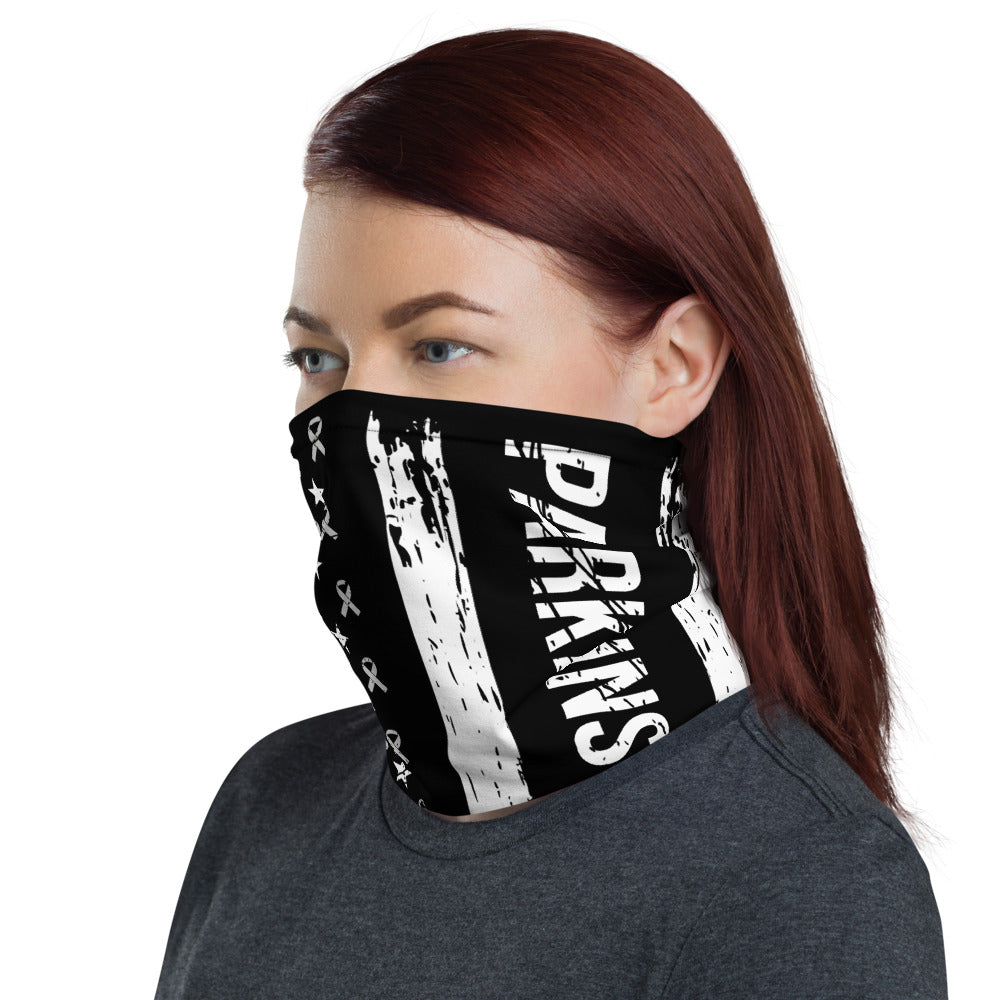 Parkinson’s Awareness USA Flag Washable Face Mask / Neck Gaiter