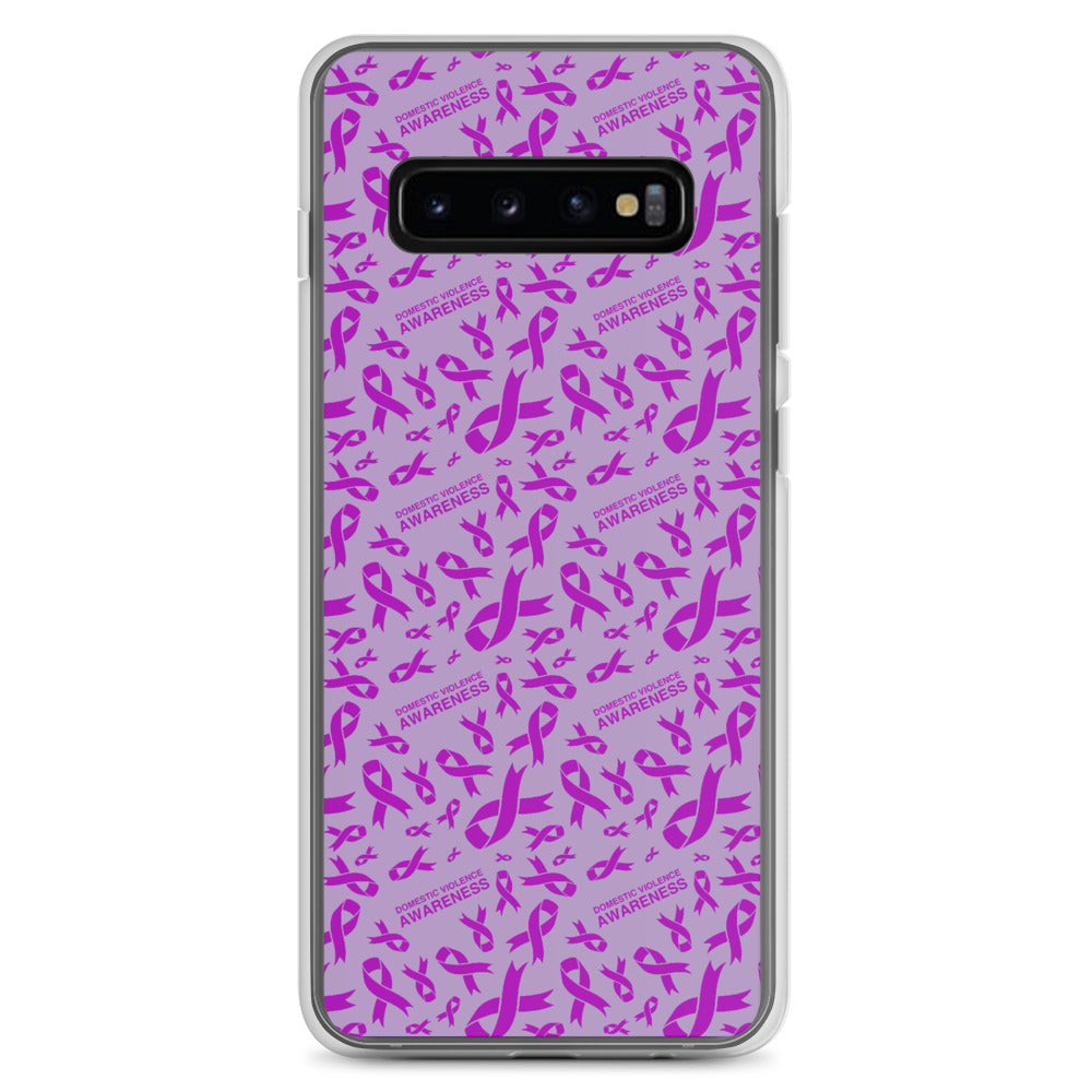 Domestic Violence Awareness Ribbon Pattern Samsung Phone Case