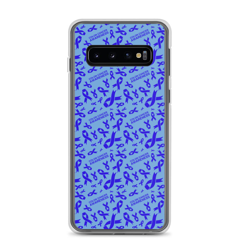 Colon Cancer Awareness Ribbon Pattern Samsung Phone Case