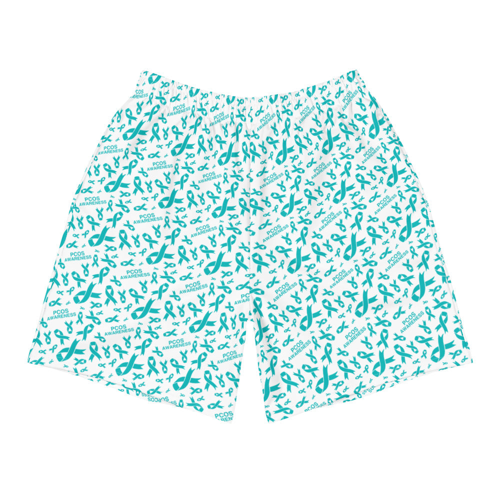 PCOS Awareness Ribbon Pattern Shorts