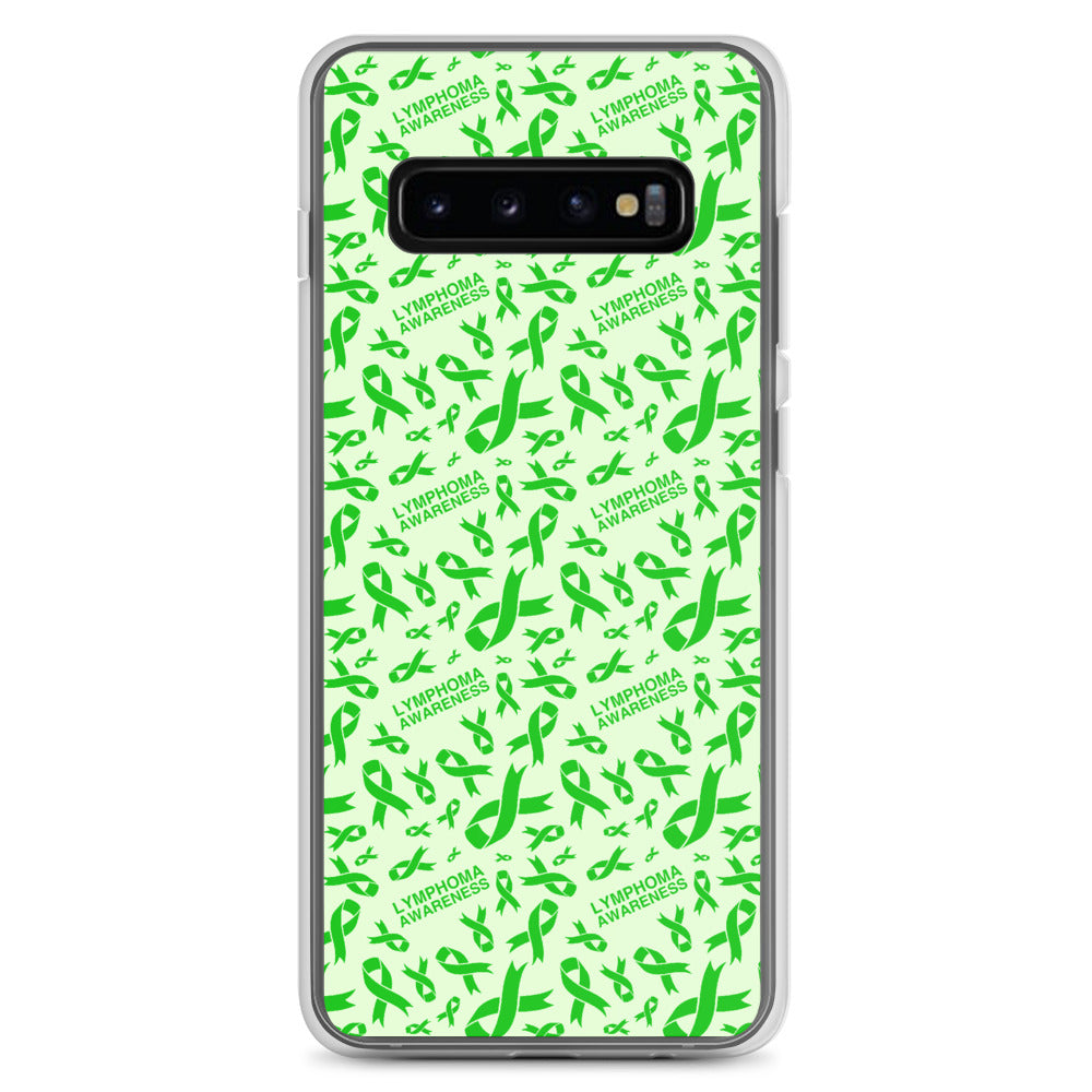 Lymphoma Awareness Ribbon Pattern Samsung Phone Case