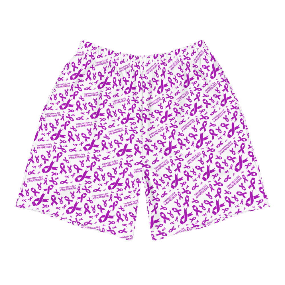 Fibromyalgia Awareness Ribbon Pattern Shorts