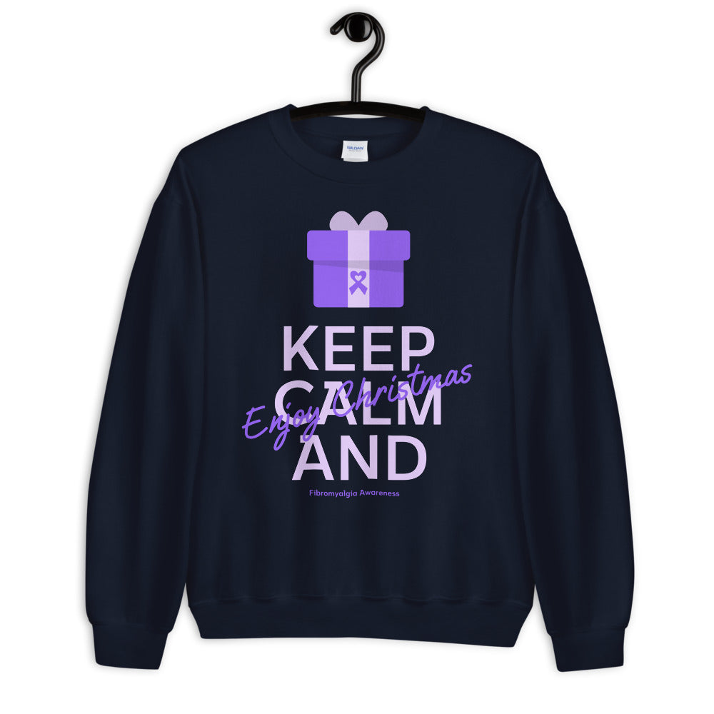 Fibromyalgia Awareness Keep Calm and Enjoy Christmas Sweater