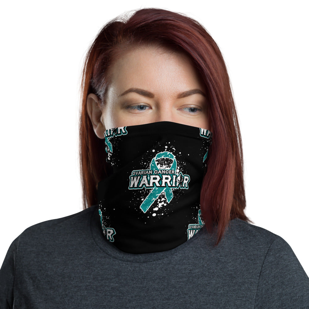 Ovarian Cancer Warrior Face Mask Neck Gaiter Washable Reusable