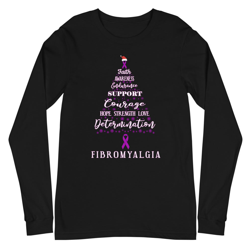 Fibromyalgia Awareness Christmas Hope Long Sleeve T-Shirt