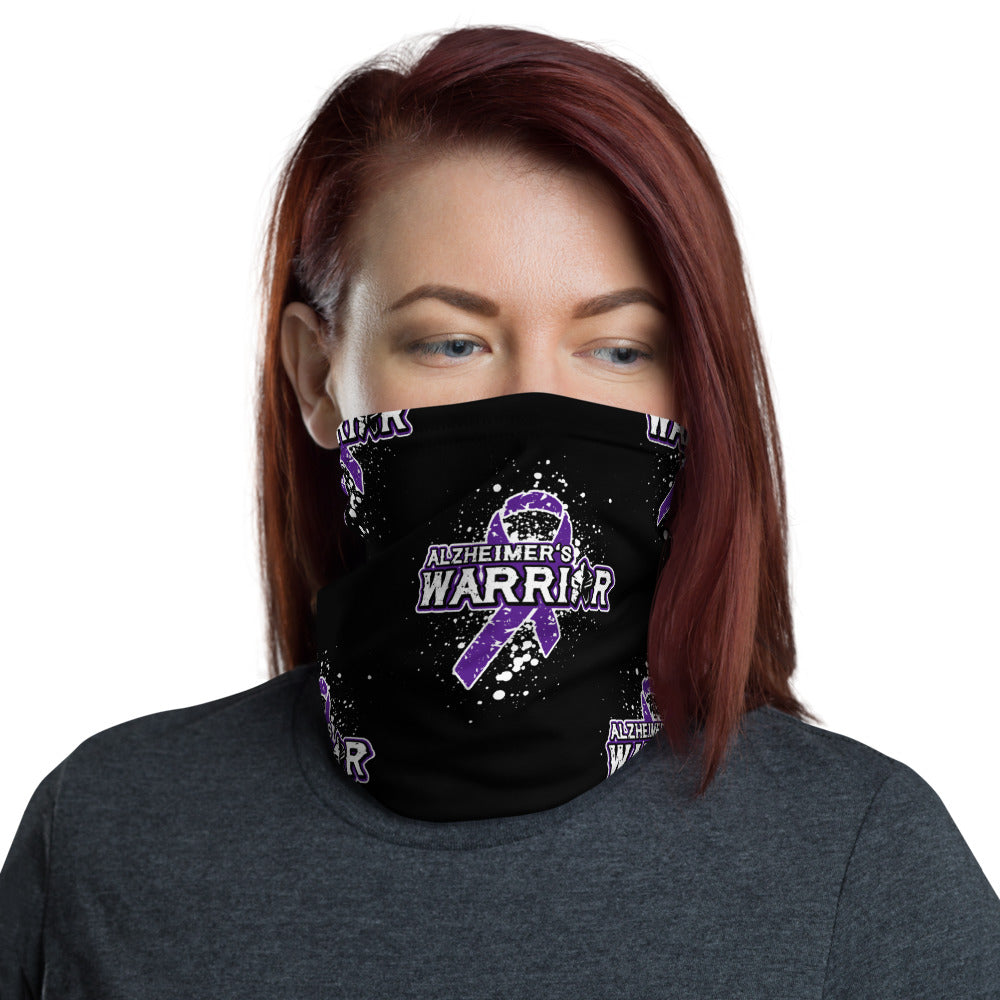 Alzheimer’s Warrior Face Mask Neck Gaiter Washable Reusable