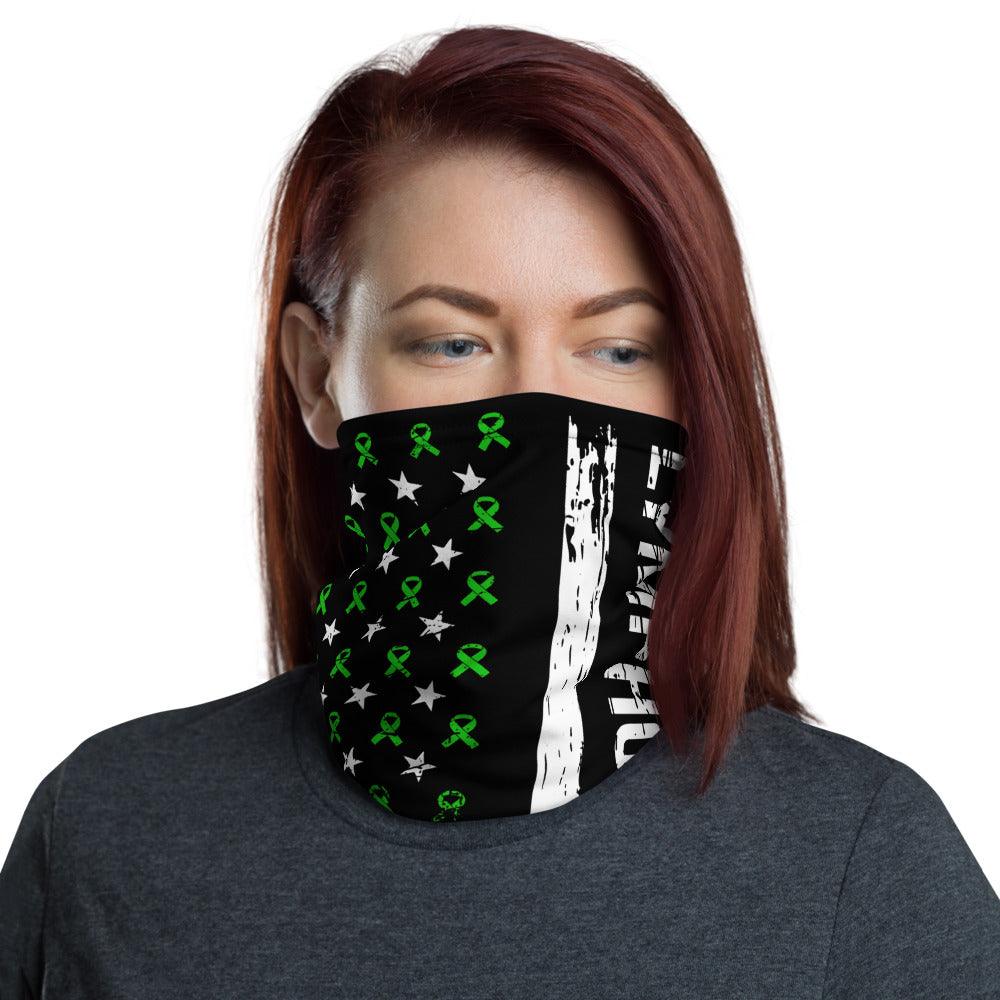 Lymphoma Awareness USA Flag Washable Face Mask / Neck Gaiter