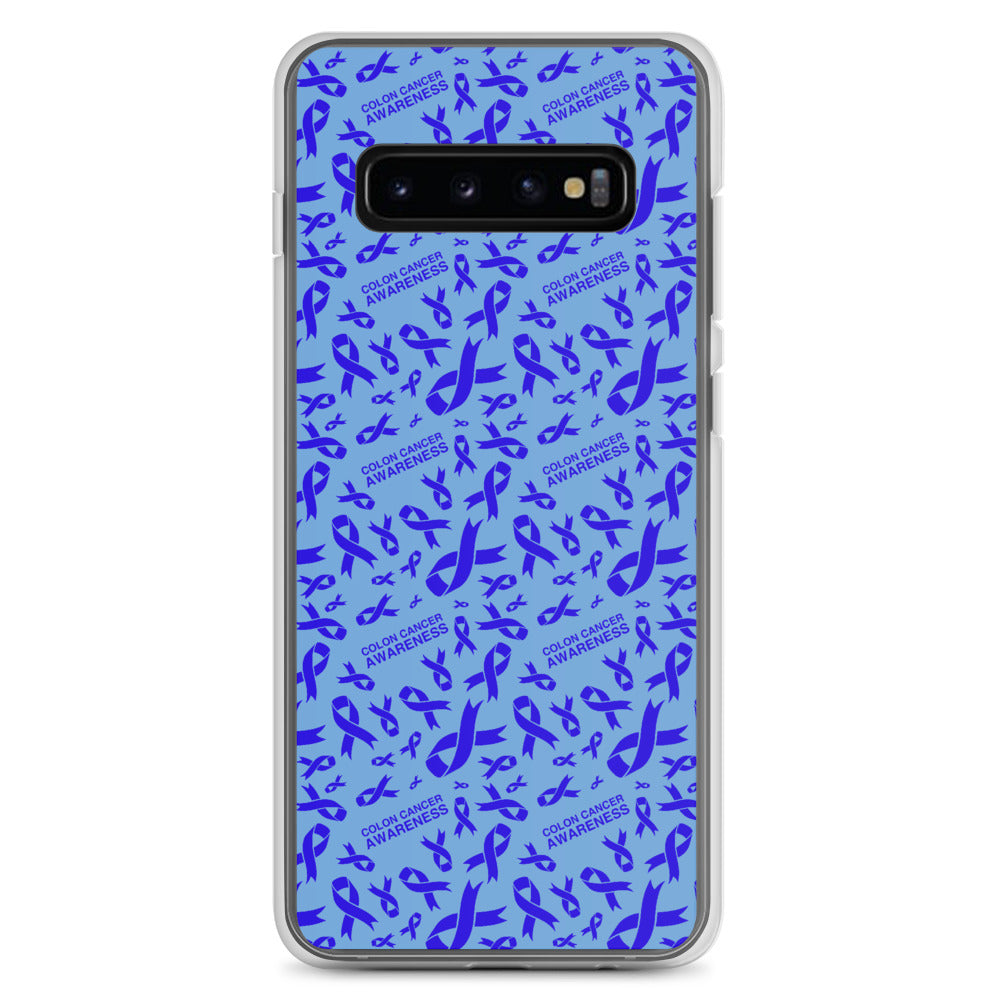 Colon Cancer Awareness Ribbon Pattern Samsung Phone Case