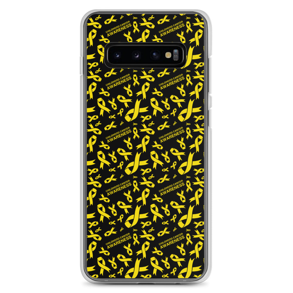 Childhood Cancer Awareness Ribbon Pattern Samsung Phone Case