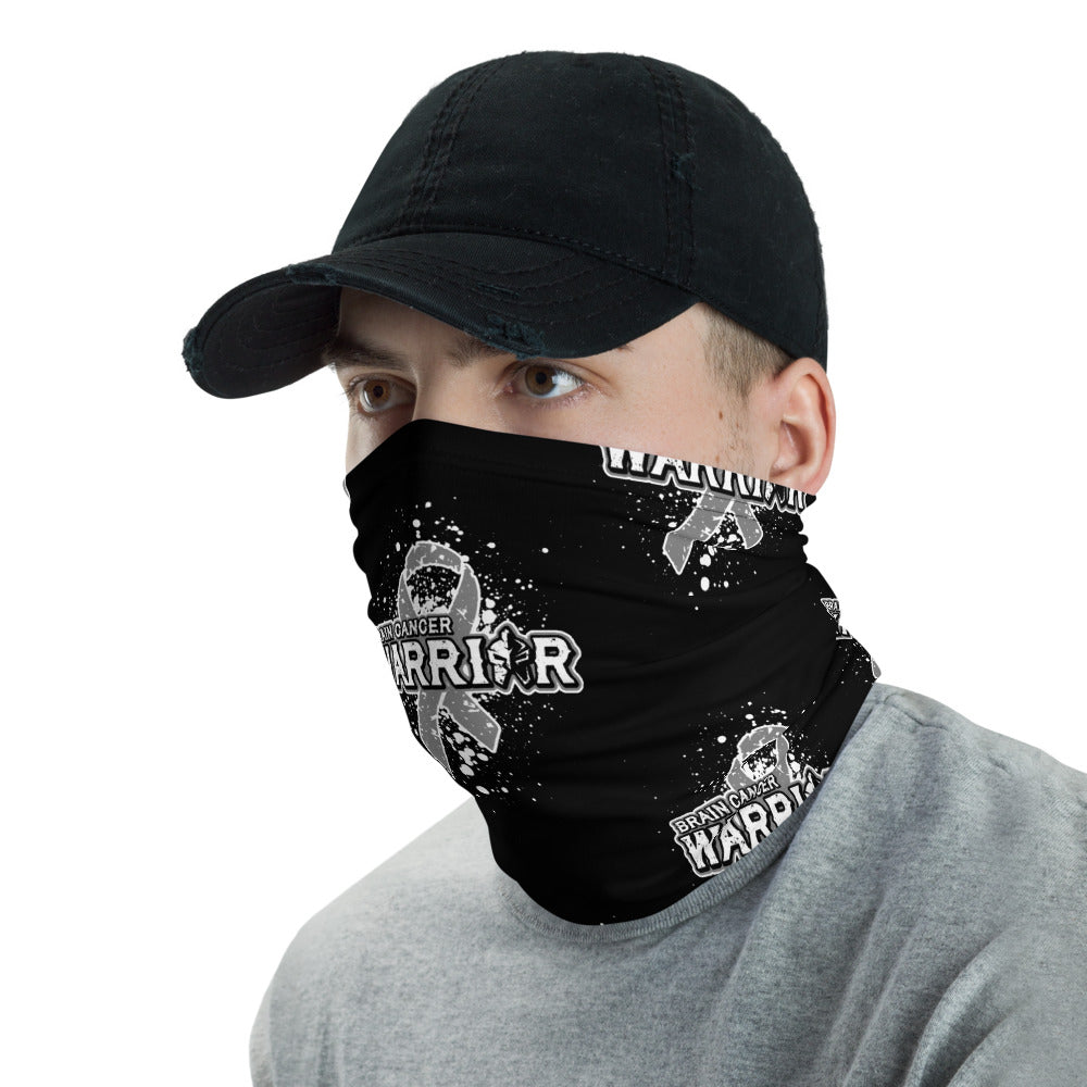 Brain Cancer Warrior Face Mask Neck Gaiter Washable Reusable