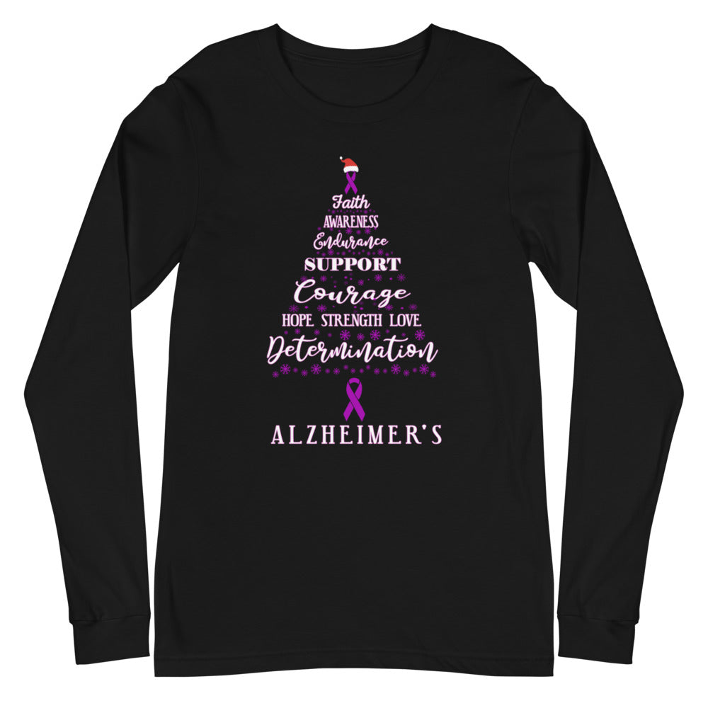 Alzheimer’s Awareness Christmas Hope Long Sleeve T-Shirt