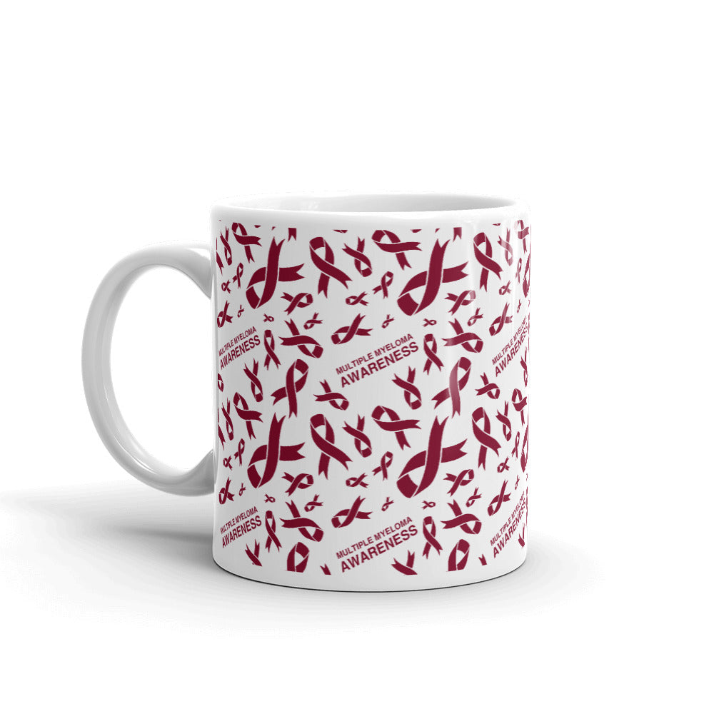 Multiple Myeloma Awareness Ribbon Pattern Mug