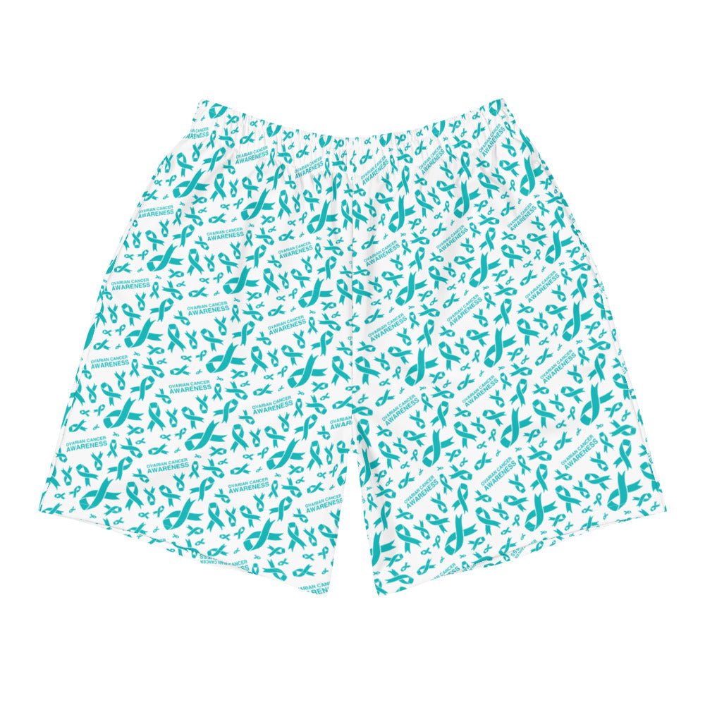 Ovarian Cancer Awareness Ribbon Pattern Shorts