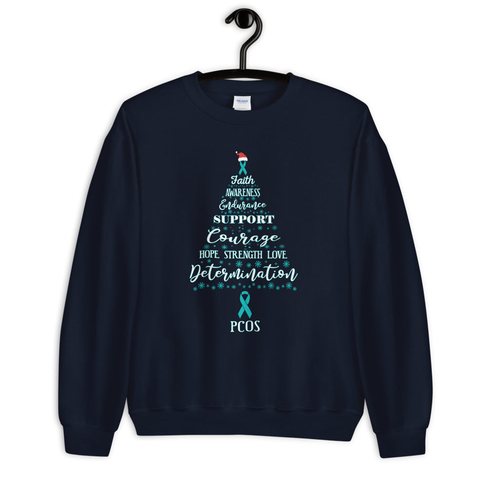 PCOS Awareness Christmas Hope Sweatshirt