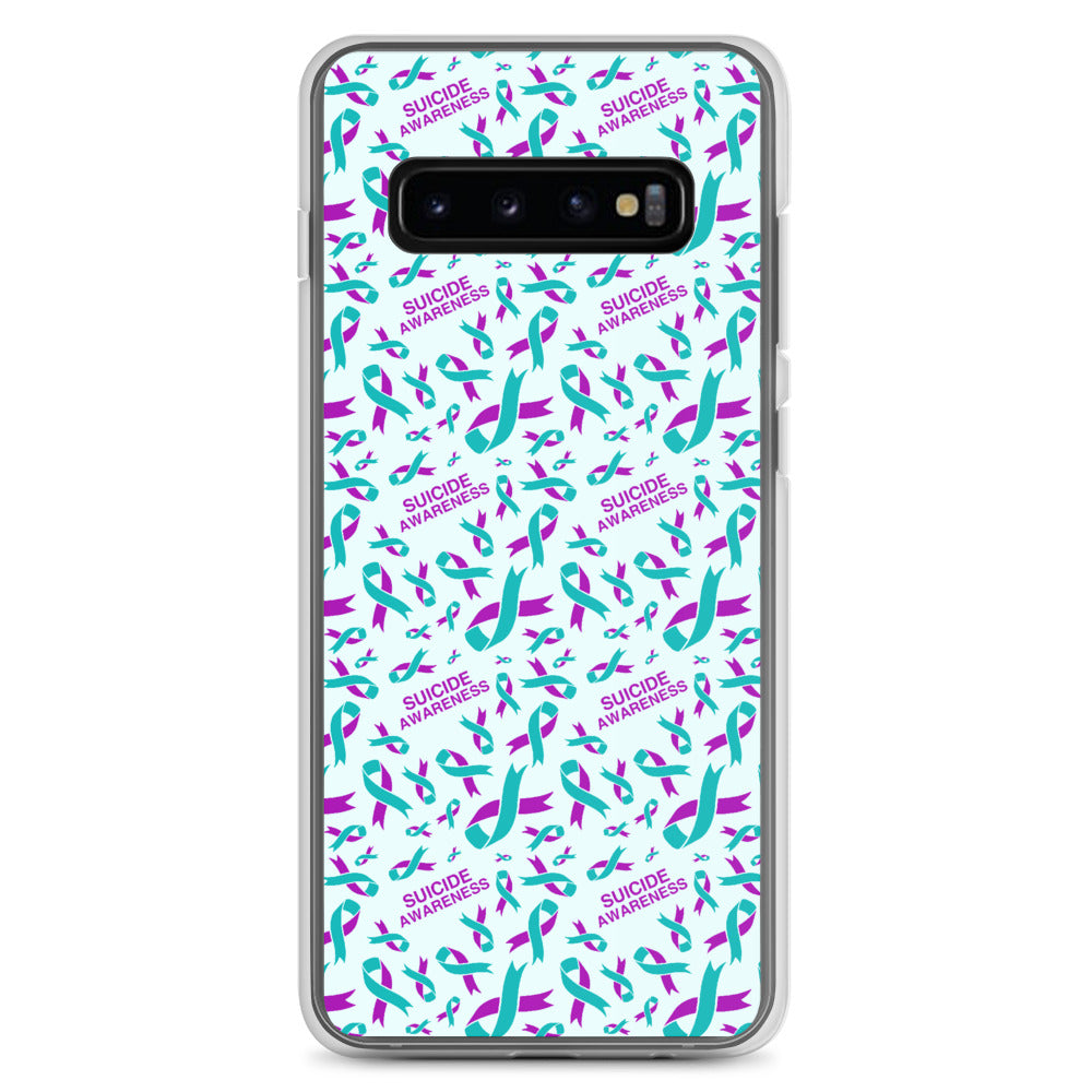 Suicide Awareness Ribbon Pattern Samsung Phone Case