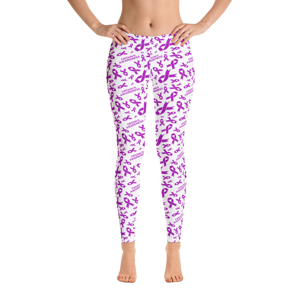 Crohn’s Awareness Ribbon Pattern Leggings