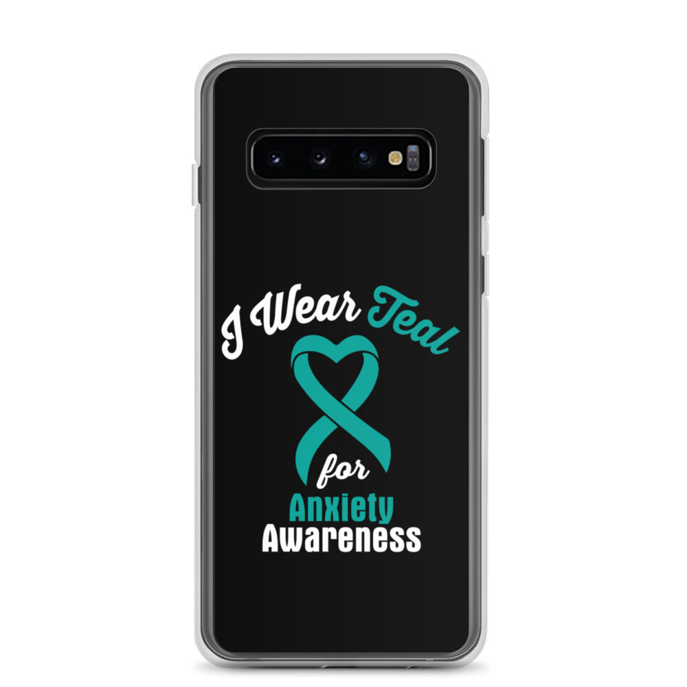 Anxiety Awareness I Wear Teal Samsung Phone Case