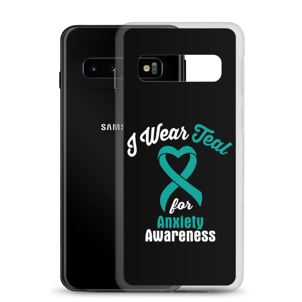 Anxiety Awareness I Wear Teal Samsung Phone Case