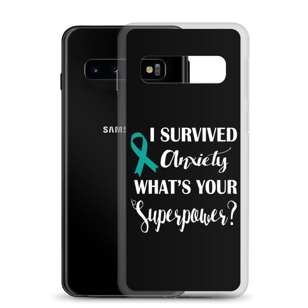 Anxiety Awareness I Survived, What’s Your Superpower? Samsung Phone Case