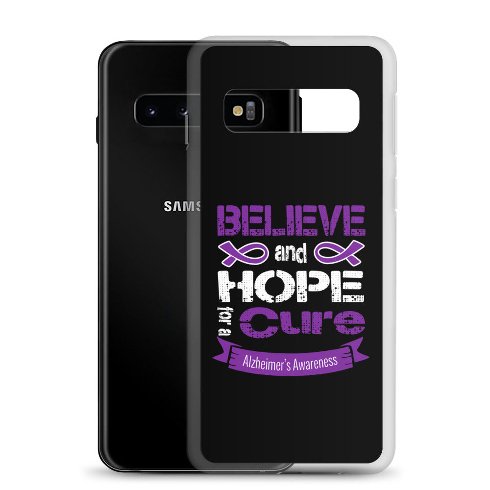 Alzheimer’s Awareness Believe & Hope for a Cure Samsung Phone Case