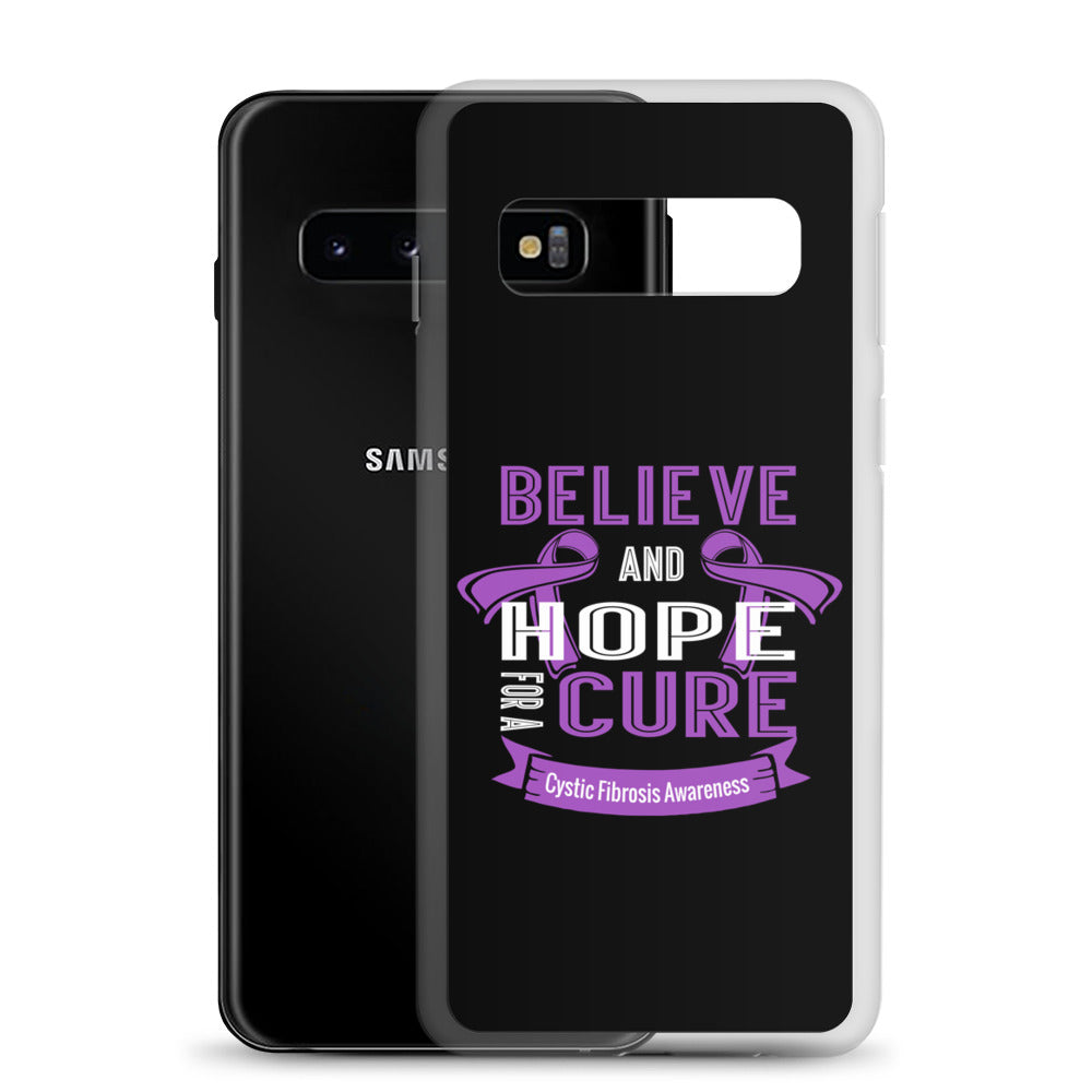 Cystic Fibrosis Awareness Believe & Hope for a Cure Samsung Phone Case
