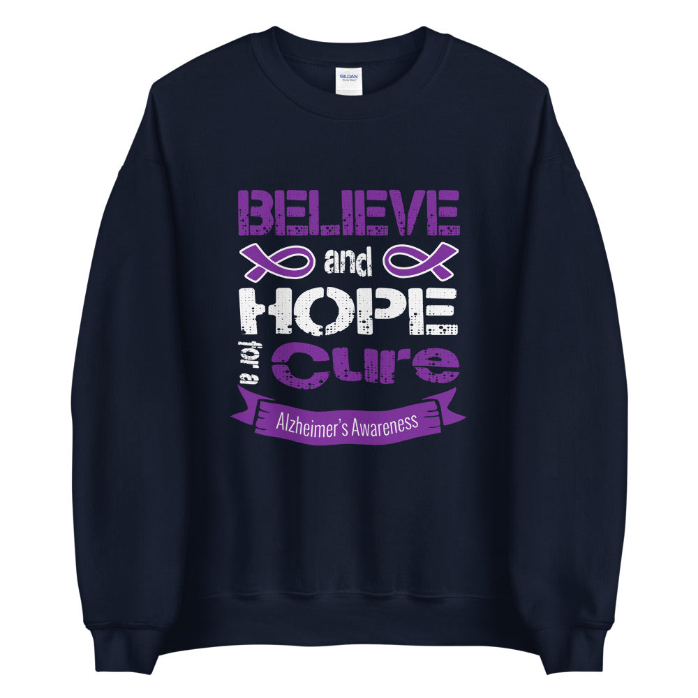 Alzheimer’s Awareness Believe & Hope for a Cure Sweater