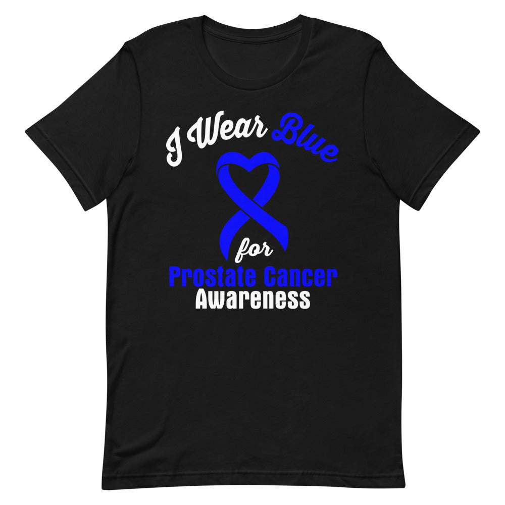 Prostate Cancer Awareness I Wear Blue T-Shirt