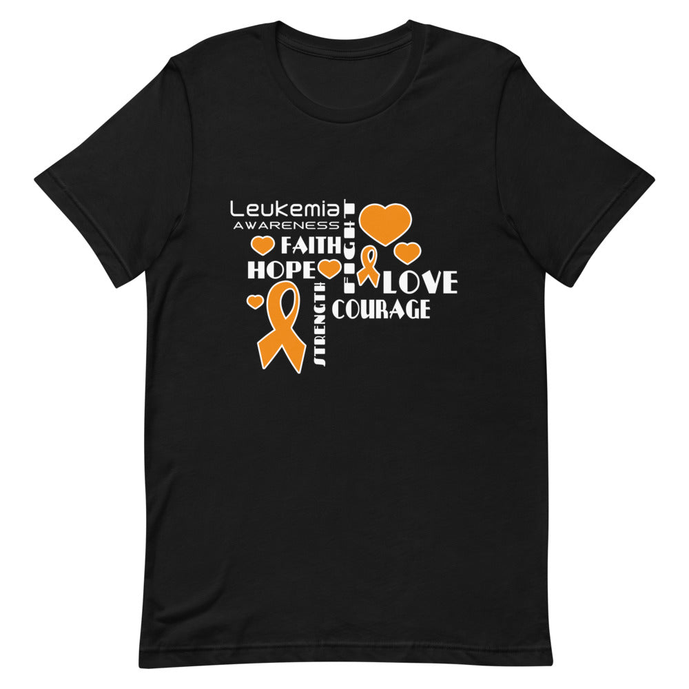 Leukemia Awareness Faith, Hope, Courage T-Shirt