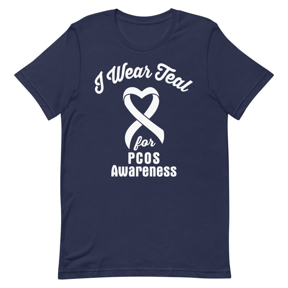 PCOS Awareness I Wear Teal T-Shirt