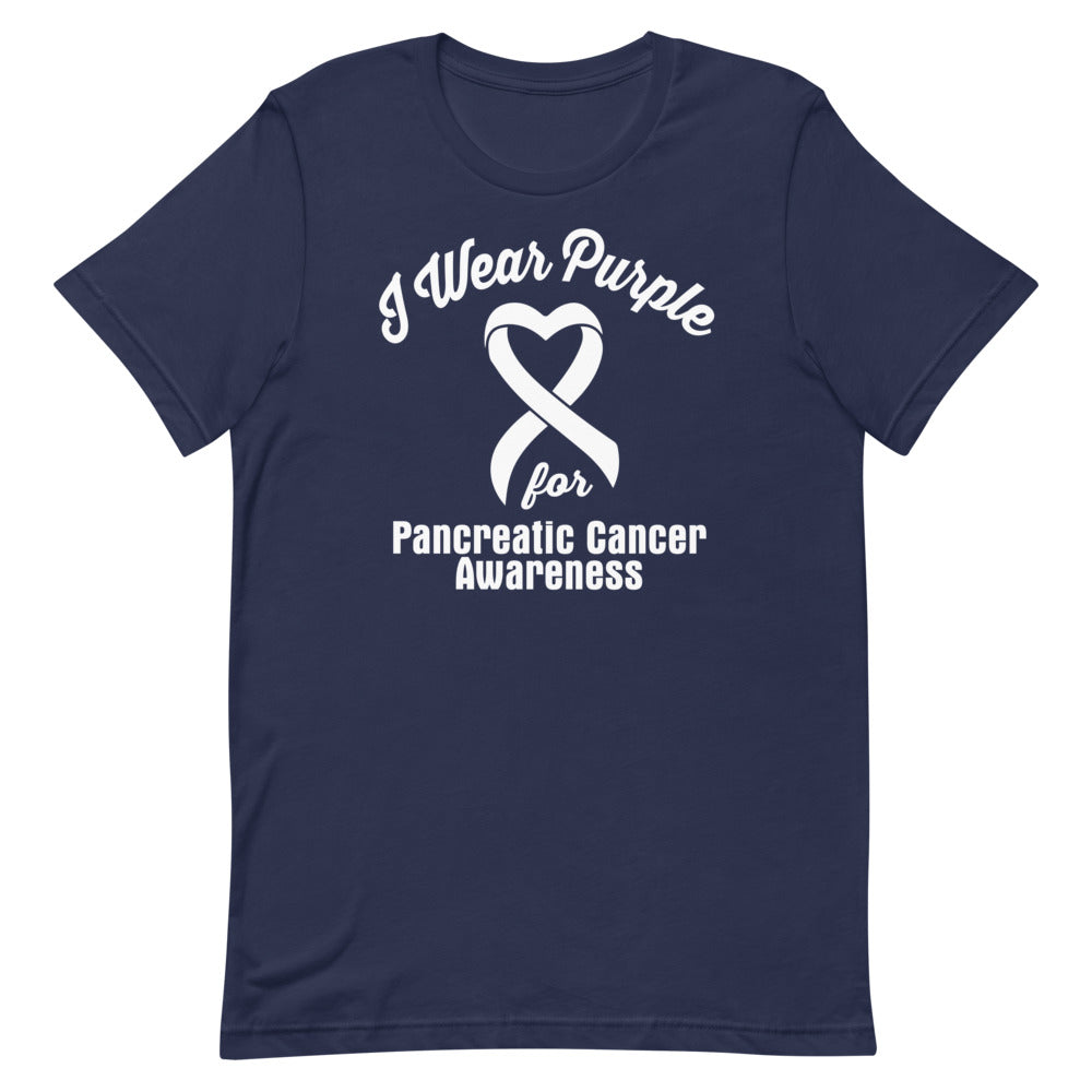 Pancreatic Cancer Awareness I Wear Purple T-Shirt