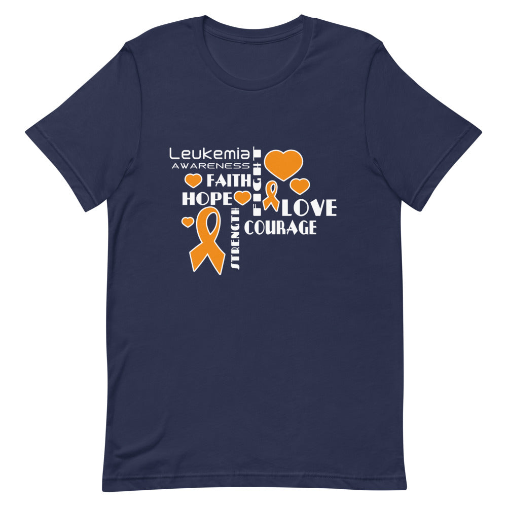 Leukemia Awareness Faith, Hope, Courage T-Shirt