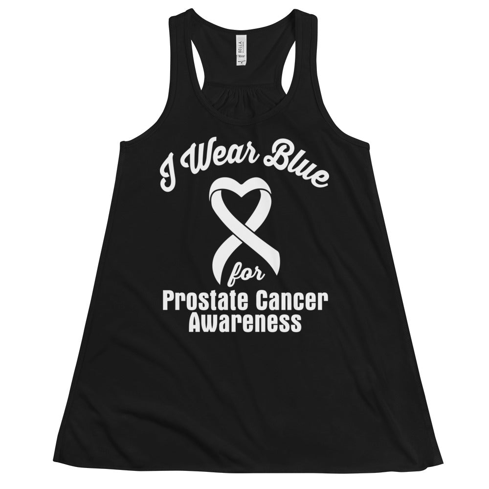 Prostate Cancer Awareness I Wear Blue Women’s Flowy Tank Top