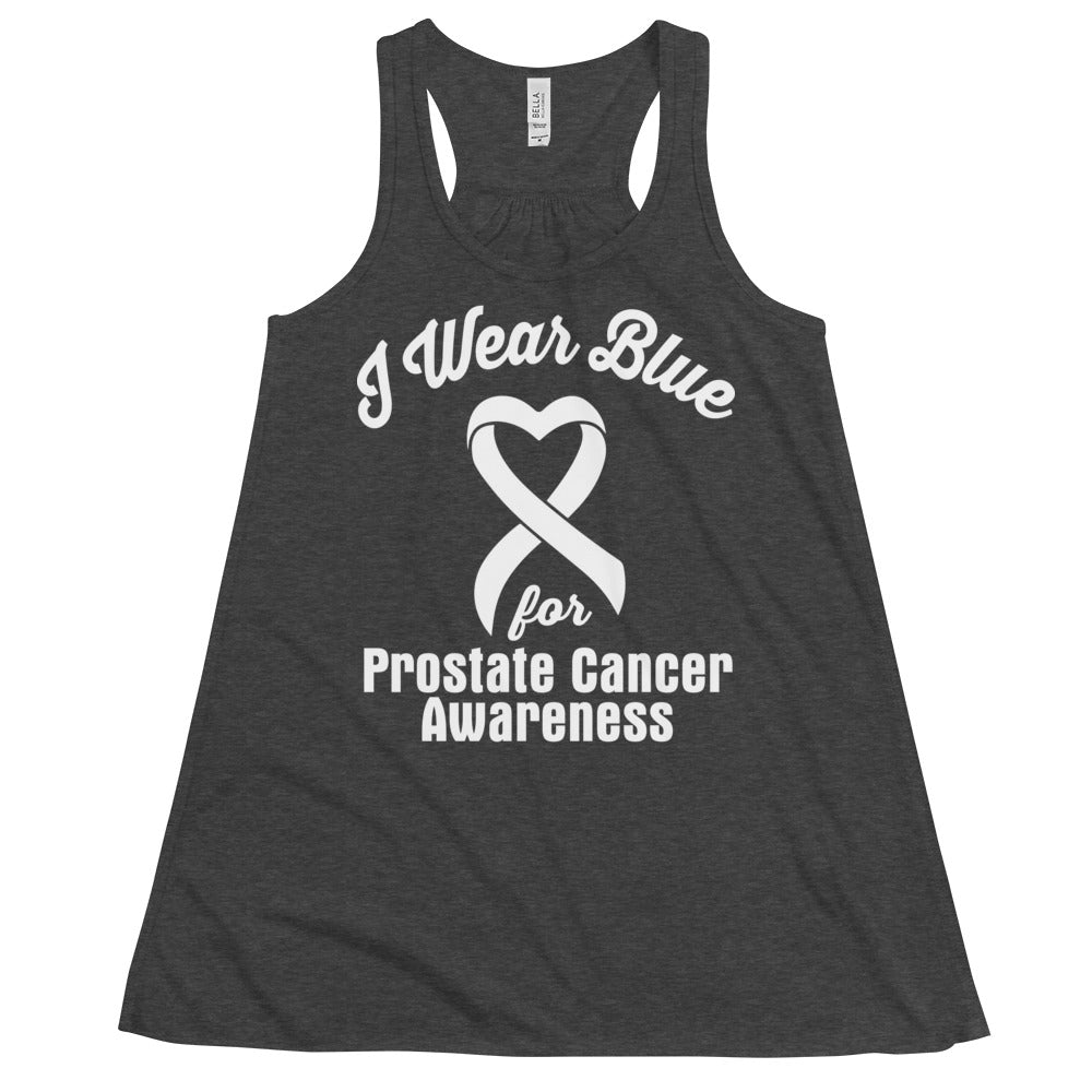 Prostate Cancer Awareness I Wear Blue Women’s Flowy Tank Top